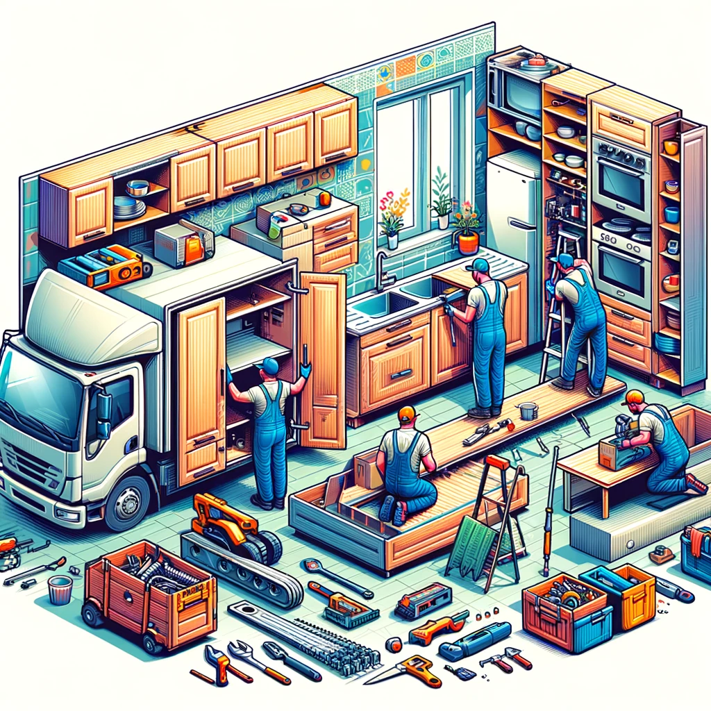 Demontage und Montage gebrauchter Kuken